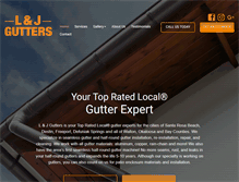 Tablet Screenshot of landjgutters.com